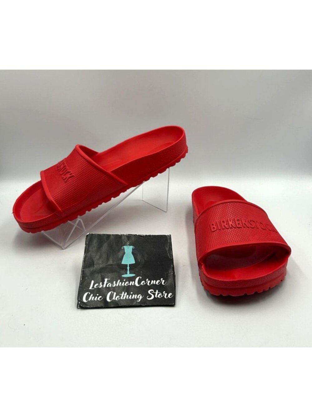 Birkenstock Mens Active Red Barbados Slide Sandals Lightweight Slip-On Sz 7 3568